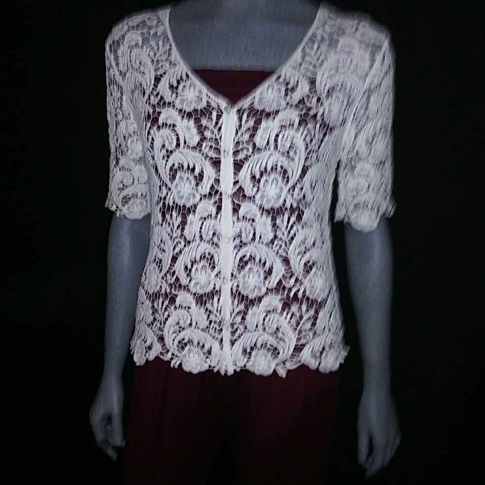 Queen brand crochet cover jacket